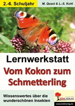 Lernwerkstatt: Vom Kokon zum Schmetterling - Kopiervorlagen für die Freiarbeit oder zum selbstständigen Arbeiten - Sachunterricht