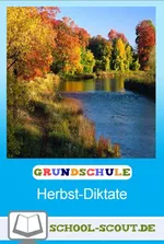 Herbstdiktate für das 4. Schuljahr - Deutsch Diktate 4. Klasse zum sofortigen Download - Deutsch