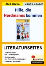 "Hilfe die Herdmanns kommen" von Barbara Robinson - Literaturseiten mit Lösungen - Textverständnis & Lesekompetenz - Deutsch