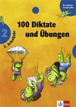 Die kleinen Lerndrachen - Rechtschreibung und Zeichsetzung, 2. Schuljahr - 100 Diktate und Übungen - mit Lösungen - Deutsch