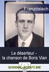 "Le déserteur" - la chanson de Boris Vian - Interpretation einer französischen Lektüre - Französisch