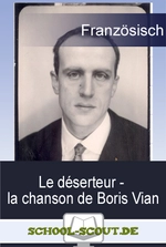"Le déserteur" - la chanson de Boris Vian - Interpretation einer französischen Lektüre - Französisch