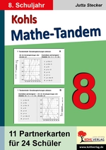 Mathe-Tandem - Partnerrechnen im 8. Schuljahr - 11 Partnerkarten für 24 Schüler - Mathematik