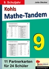 Mathe-Tandem - Partnerrechnen im 9. Schuljahr - 11 Partnerkarten für 24 Schüler - Mathematik