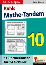 Mathe-Tandem - Partnerrechnen im 10. Schuljahr - 11 Partnerkarten für 24 Schüler - Mathematik