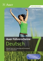 Auer Führerscheine Deutsch Klasse 7 - Schnell-Tests zur Erfassung von Lernstand und Lernfortschritt - Deutsch