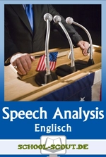 Speech Analysis - Arbeitsblätter zur Redeanalyse - Interpretationen für den Unterricht - Englisch