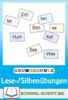 Lese- und Silbenübungen - School-Scout Unterrichtsmaterial Deutsch - Deutsch