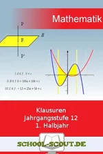 Klausuren Jahrgangsstufe 12, 1. Halbjahr - Veränderbare Klausuren Mathematik mit Musterlösungen - Mathematik