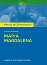 Interpretation zu Hebbel, Friedrich - Maria Magdalena - Textanalyse und Interpretation mit ausführlicher Inhaltsangabe samt Abituraufgaben mit Lösungen - Deutsch