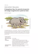 El hipopótamo Pipo (1. Lernjahr Spanisch) - Die spanische Aussprache mit lustigen Zungenbrechern spielerisch üben - Spanisch