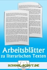 Arbeitsblätter zu "Kleider machen Leute" von Gottfried Keller - Unterrichtshilfen und Kopiervorlagen zu literarischen Texten für die Sekundarstufe I - Deutsch