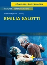 Interpretation zu Lessing, Gotthold Ephraim - Emilia Galotti - Textanalyse und Interpretation mit ausführlicher Inhaltsangabe - Deutsch