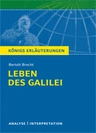 Interpretation zu Brecht, Bertolt - Das Leben des Galilei - Textanalyse und Interpretation mit ausführlicher Inhaltsangabe - Deutsch