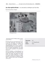 Der Klee-Spiele-Erfinder - Wir entwickeln ein Brettspiel nach Paul Klee - Kunst/Werken