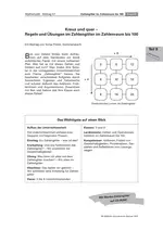 Zahlengitter: Kreuz und quer - Regeln und Übungen im Zahlengitter im Zahlenraum bis 100 - Mathematik