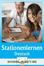 Kurzgeschichten - Stationenlernen mit Stationenmatrix - 10 differenzierte Lernstationen mit Test und Lösungen - Deutsch
