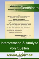 Interpretation & Analyse von Quellen - Quelleninterpretation Geschichte - Geschichte