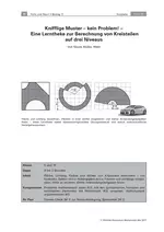 Knifflige Muster - kein Problem! - PDF-Format - Lerntheke zur Berechnung von Kreisteilen auf drei Niveaus - Mathematik