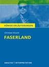 Interpretation zu Kracht, Christian - Faserland - Textanalyse und Interpretation plus ausführlicher Inhaltsangabe - Deutsch