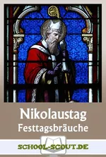 Der Nikolaustag - Gedenktag für den heiligen Nikolaus von Myra - Arbeitsblätter zu Festtagsbräuchen aus aller Welt - Religion