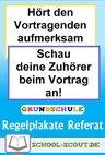 So halte ich ein Referat - 34 Regel-Plakate für Referate - Deutsch