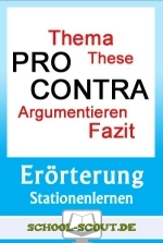 Argumentation & Erörterung - Stationenlernen - Lernen an Stationen im Deutschunterricht - Deutsch