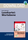 Lesekartei: Wortebene - Übungen in 5 Schwierigkeitsstufen - Förderschule Deutsch - Deutsch