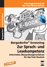 Screening zur Sprach- und Lesekompetenz: Informelles Überprüfungsverfahren für das Fach Deutsch - Hauptschule Deutsch - Deutsch