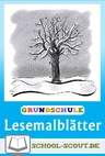 27 differenzierte Lesemalblätter zum Thema Winter für die 1., 2. und 3. Klasse - School-Scout Unterrichtsmaterial Deutsch - Deutsch