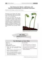 Vom Samen zum Spross - Keimungsbedingungen und Wachstumsbedingungen von Pflanzen erforschen - Biologie