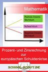 Prozent- und Zinsrechnung zum Thema "Europäische Schuldenkrise" - Arbeitsblätter "Mathematik- aktuell" - Mathematik
