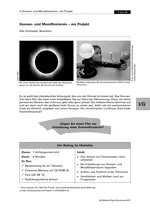 Sonnen- und Mondfinsternis - Ein Projekt - Physik