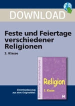 Feste und Feiertage verschiedenener Religionen - Aufgabenblätter zum Herunterladen - Grundschule Religion - Religion