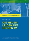 Interpretation zu Plenzdorf, Ulrich - Die neuen Leiden des jungen W. - Textanalyse und Interpretation mit ausführlicher Inhaltsangabe - Deutsch