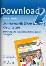Mathematik üben Klasse 5: Geometrie - Differenzierte Materialien für das ganze Schuljahr - Mathematik