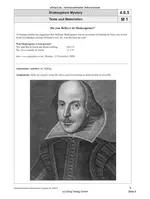Shakespeare Mystery - Kreative Ideenbörse Englisch in der Sekundarstufe II - Englisch