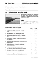 Rätsel: Großlandschaften in Deutschland - Material für Vertretungsstunden in Klassen 5-10 - Erdkunde/Geografie