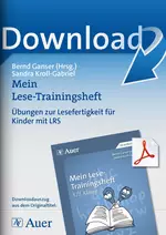 Übungen zur Lesefertigkeit für Kinder mit LRS - Mein Lese-Trainingsheft - Deutsch