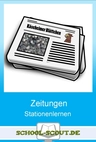 Zeitungen - Stationenlernen - Lernen an Stationen im Deutschunterricht - Deutsch
