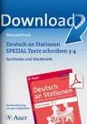 Deutsch an Stationen 3/4: Sachtexte und Steckbriefe - Handlungsorientierte Materialien für die Klassen 3 und 4 - Deutsch
