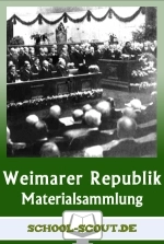 Die Weimarer Republik - Themenpaket Geschichte - Arbeitsblätter, Lernhilfen, Lernspiele, Unterrichtsmaterialien als preiswerte Sammlung - Geschichte