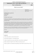 Applying for a Job - Cover Letter and Résumé - Eine Stellenbewerbung für die USA - Bewerbungsschreiben - Englisch