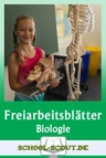Der menschliche Körper - das Skelett - Aufbau und Funktion - Freiarbeitsblätter für den Biologieunterricht - Biologie