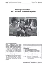 Richtig diskutieren - Ein Leitfaden mit Rollenspielen - Deutsch