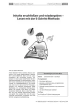 Inhalte erschließen und wiedergeben - Lesen mit der 5-Schritt-Methode - Deutsch