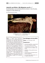 Heinrich von Kleist: "Die Marquise von O..." - Prosa - Mittelalter bis Romantik - Erzählverhalten und nonverbale Kommunikation in der Novelle, Vergleich mit der Verfilmung - Deutsch