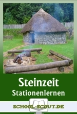 Stationenlernen Steinzeit - Das Leben der Menschen erfahren und begreifen - Geschichte