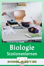 Stationenlernen Biologie - Lernstationen mit Test Biologie - Biologie