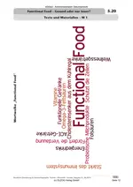 Functional Food - Gesund oder nur teuer? - Ausgearbeitete Materialien und Kopiervorlagen - Mit Stationenlernen - Sowi/Politik